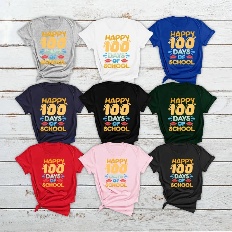 Happy 100th Day Of School 2024 T-Shirt