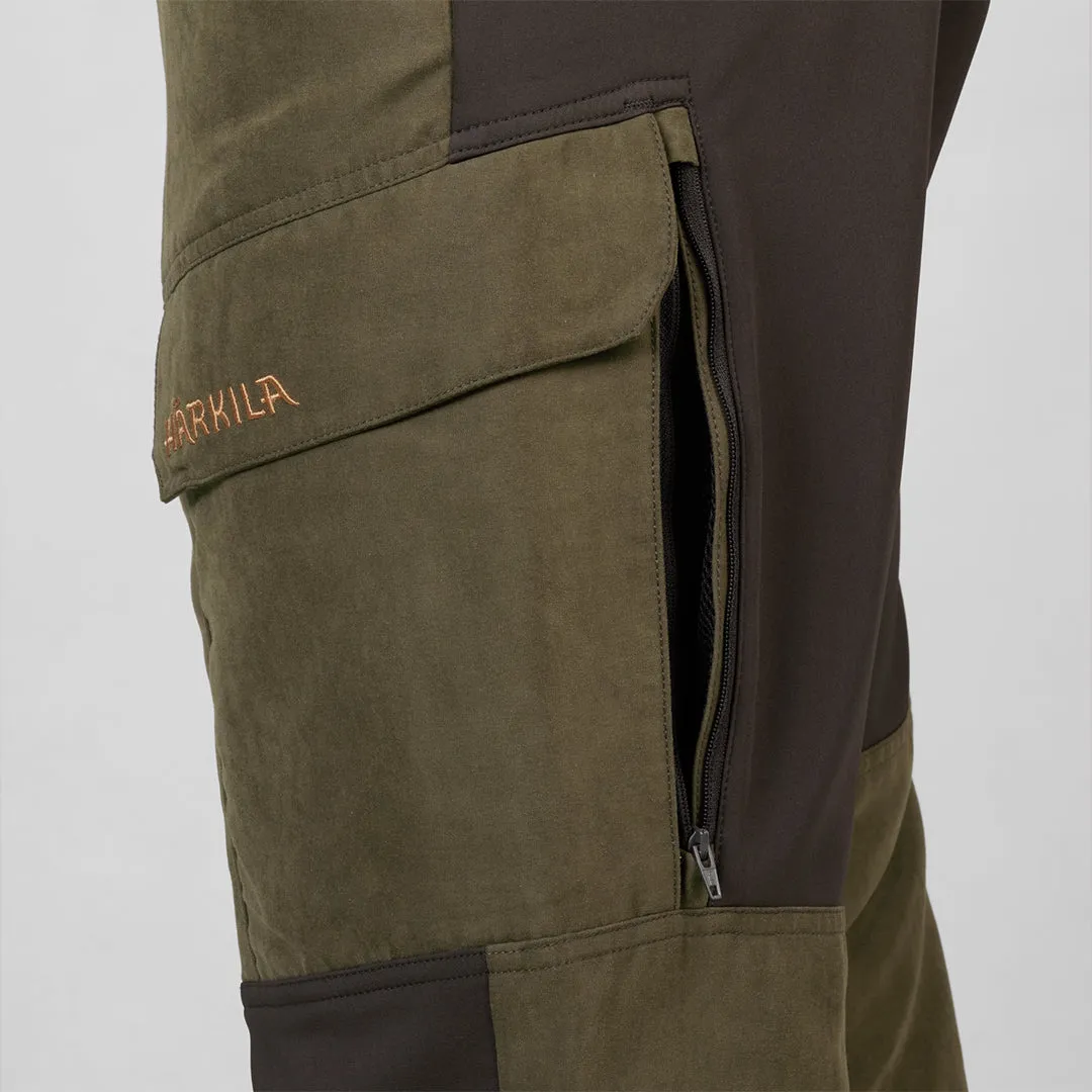 Harkila Scandinavian Trousers - Willow Green/Deep Brown by Harkila