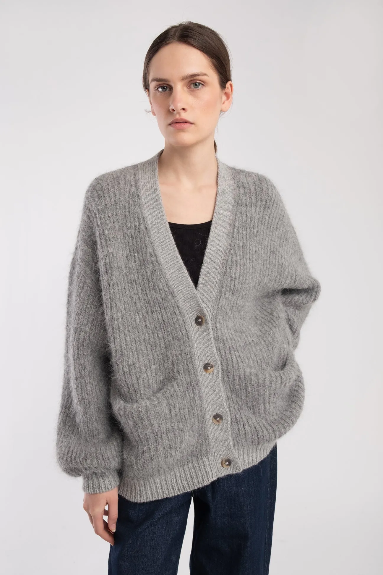 Heather Grey Kiko Cardigan