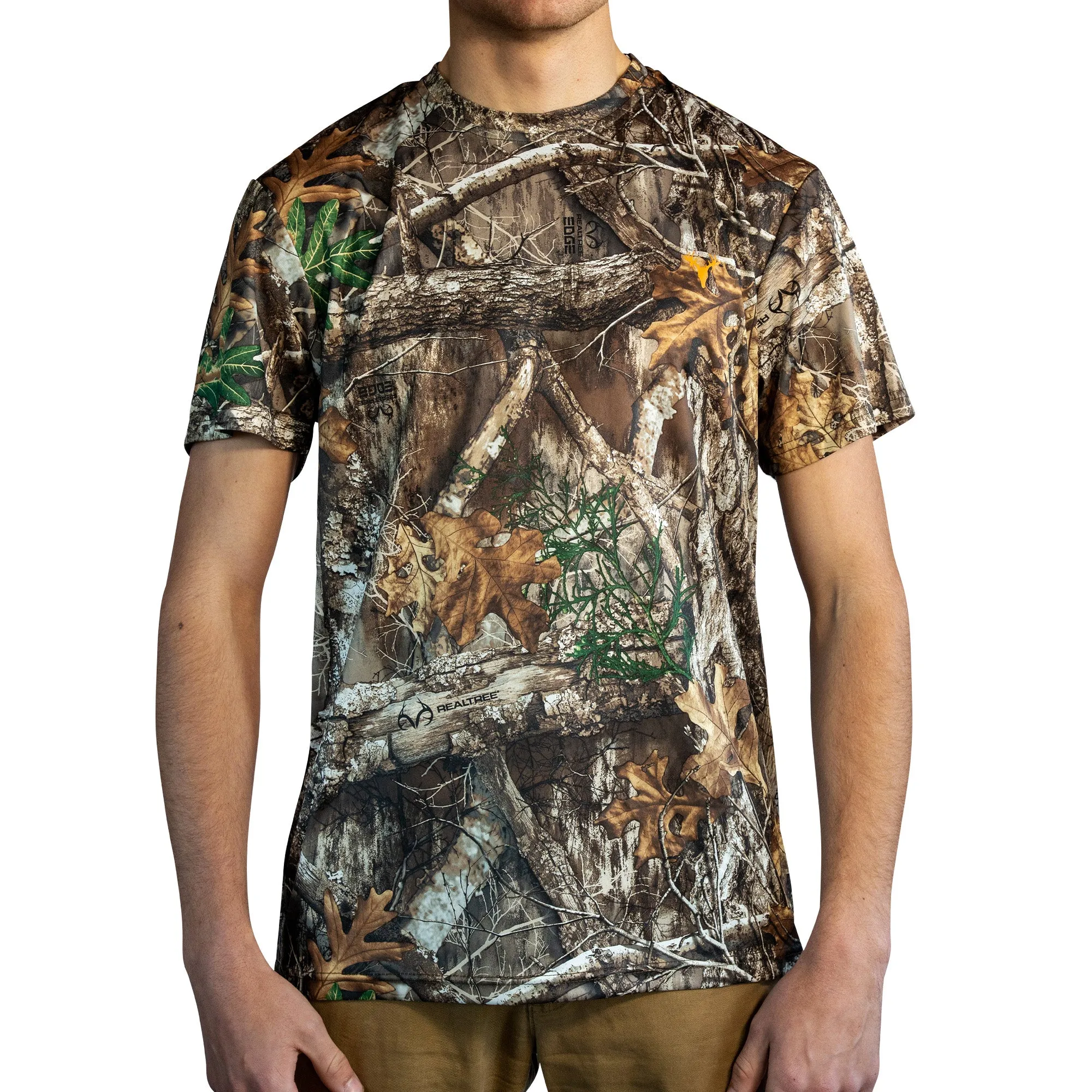 HOT SHOT Men's Camo Hunting Lightweight Performance Short Sleeve Shirt