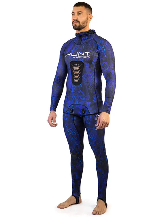 Huntmaster Hooded Spearfishing Rashguard 2-Piece Camo Suit Unisex