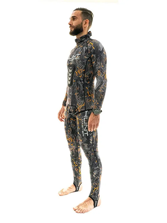 Huntmaster Hooded Spearfishing Rashguard 2-Piece Camo Suit Unisex