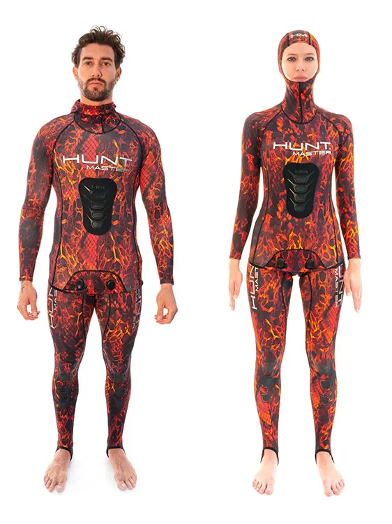 Huntmaster Hooded Spearfishing Rashguard 2-Piece Camo Suit Unisex