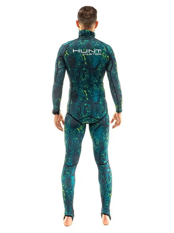 Huntmaster Hooded Spearfishing Rashguard 2-Piece Camo Suit Unisex