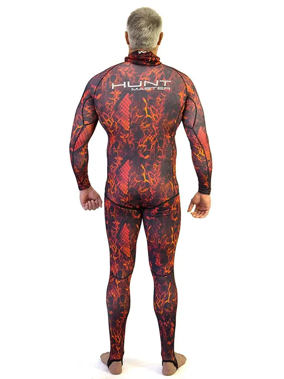 Huntmaster Hooded Spearfishing Rashguard 2-Piece Camo Suit Unisex