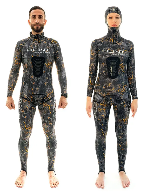 Huntmaster Hooded Spearfishing Rashguard 2-Piece Camo Suit Unisex