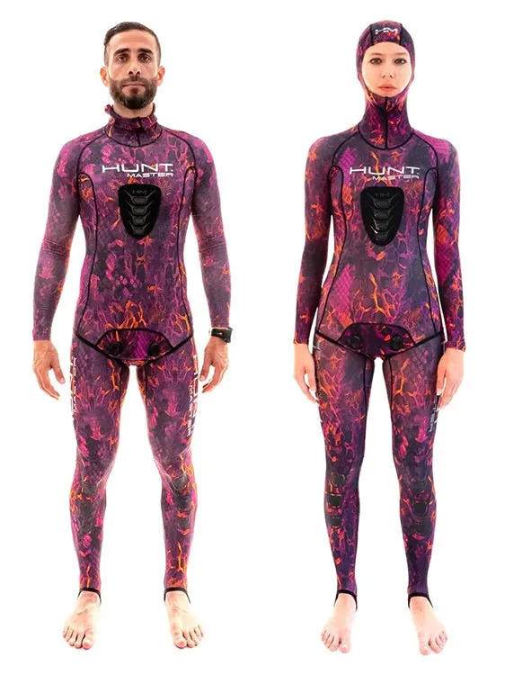 Huntmaster Hooded Spearfishing Rashguard 2-Piece Camo Suit Unisex