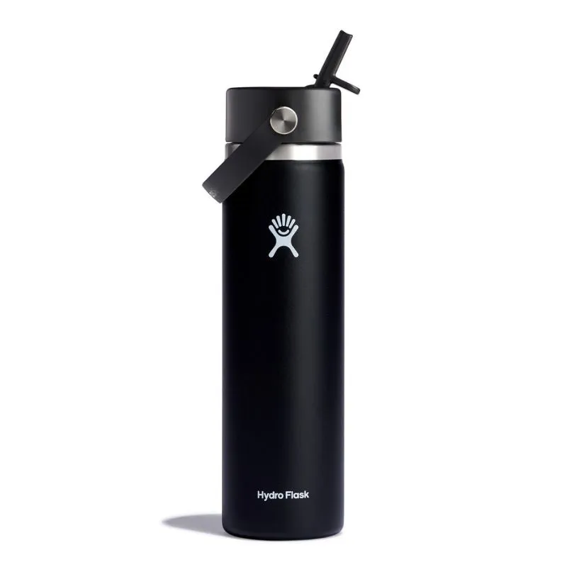 Hydro Flask 24 Oz Wide Flex Straw Cap Black