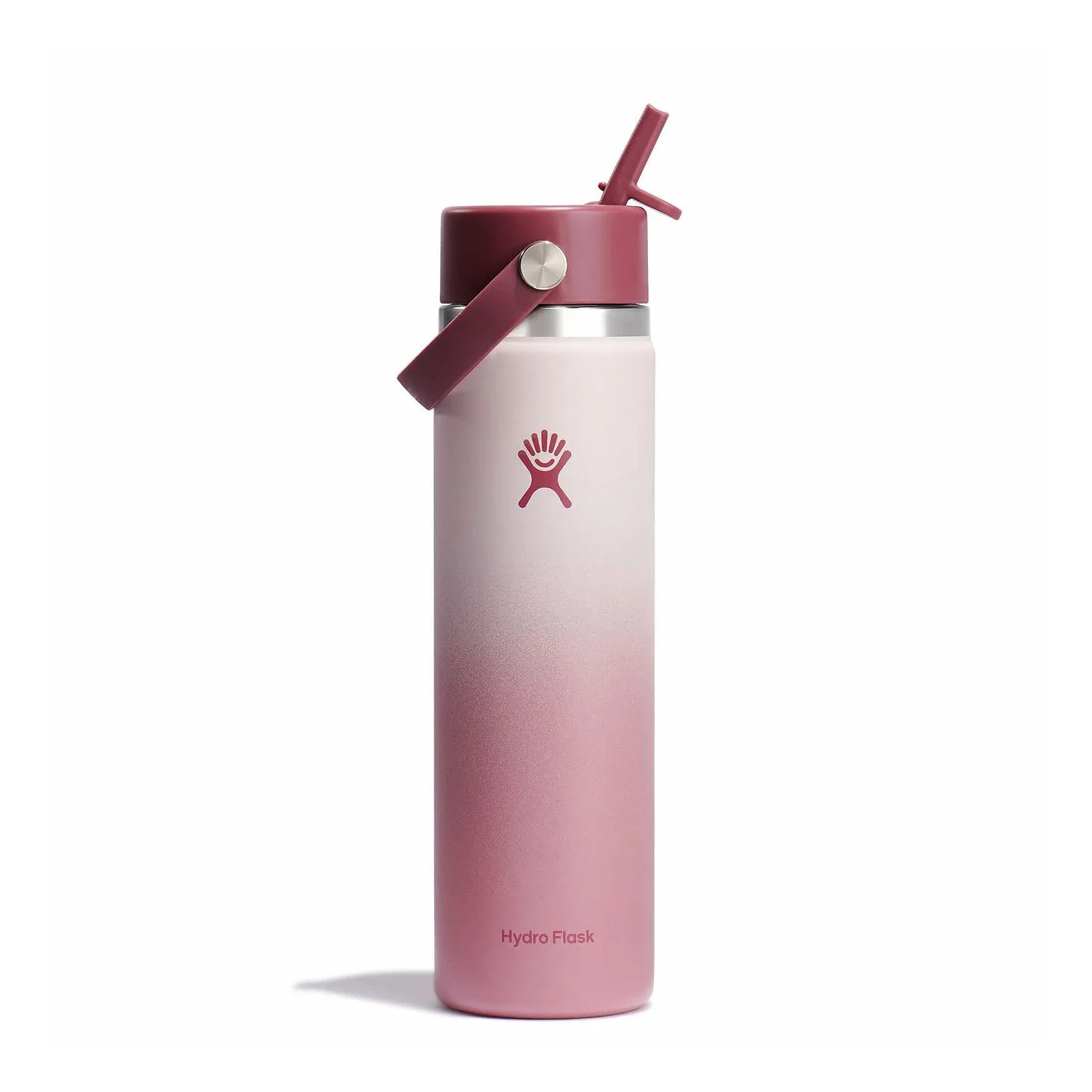 Hydro Flask 24oz Wide Mouth with Flex Straw Cap Color: Bayberry Ombre