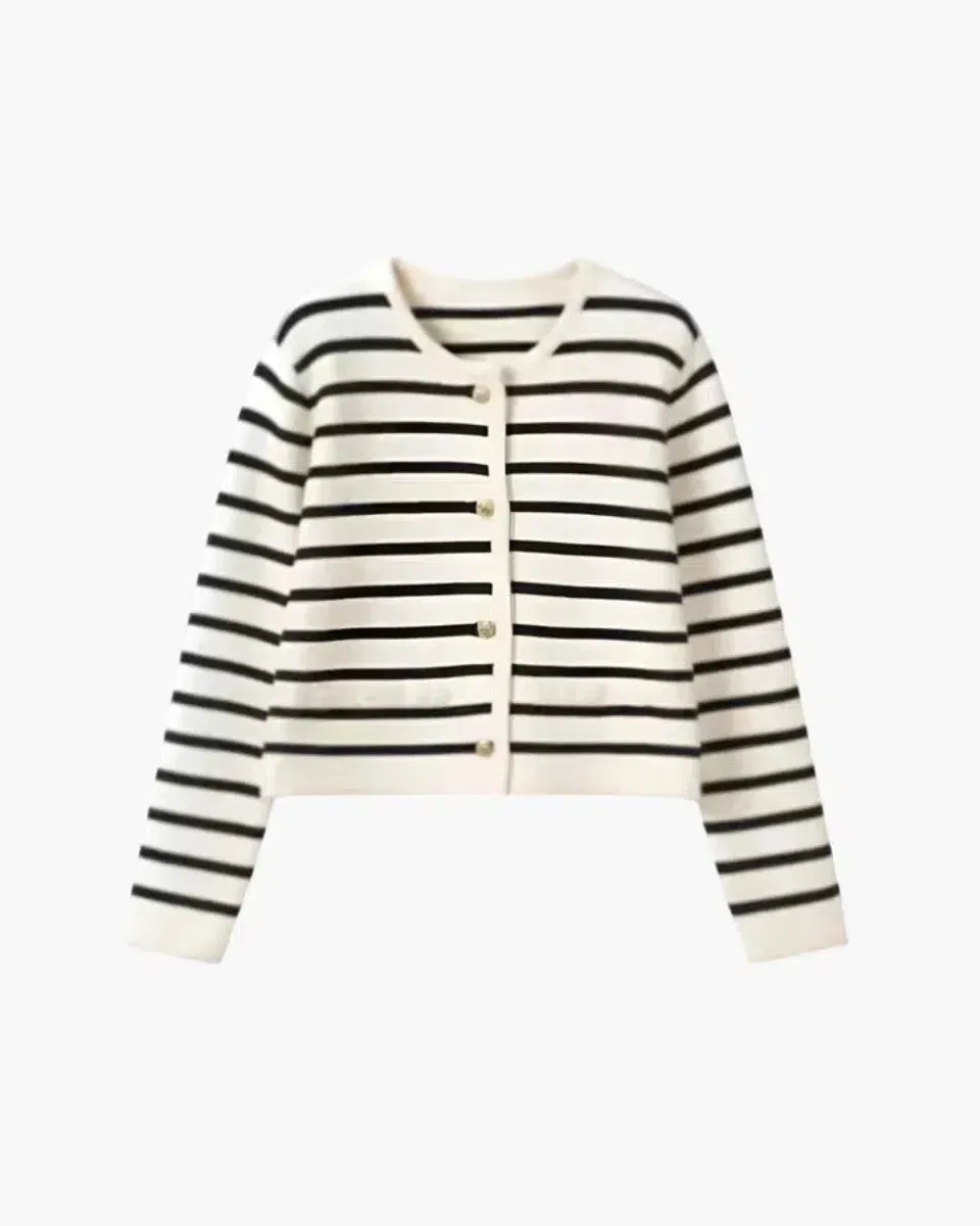 Idalina – Classic striped pattern – Knitted cardigan