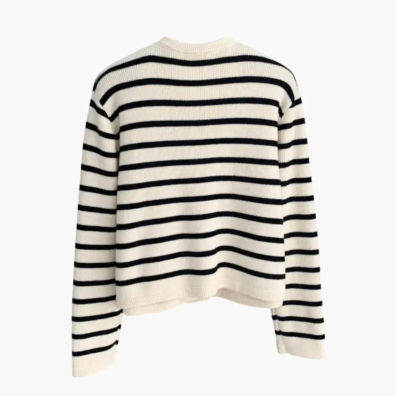 Idalina – Classic striped pattern – Knitted cardigan