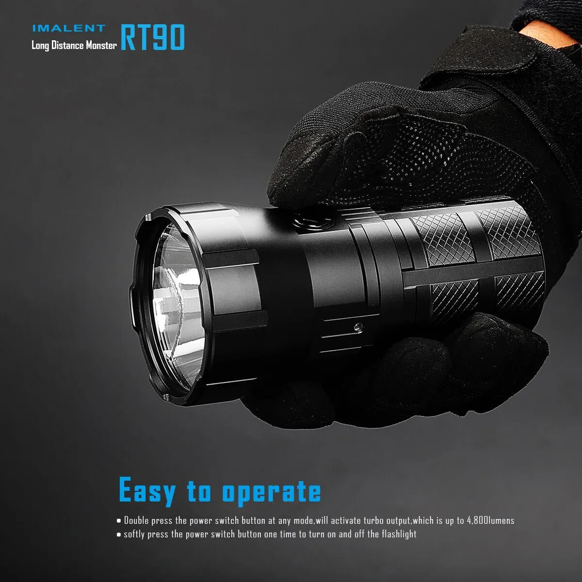 IMALENT RT90 2nd 4800 lumens flashlight