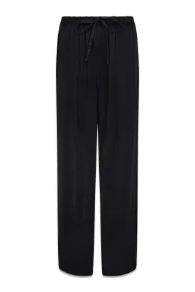 Imogen Black Satin Trousers