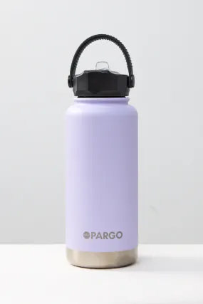 Insulated Love Lilac 950ml with Straw Lid Bottle