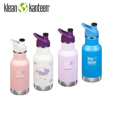 Klean Kanteen Insulated Kid Classic Water Bottle12oz with Kid Sport Cap