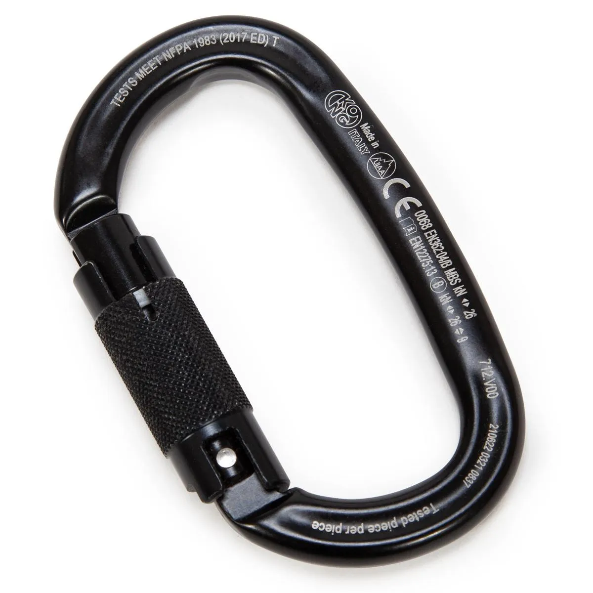 Kong Oval Carabiner - Black