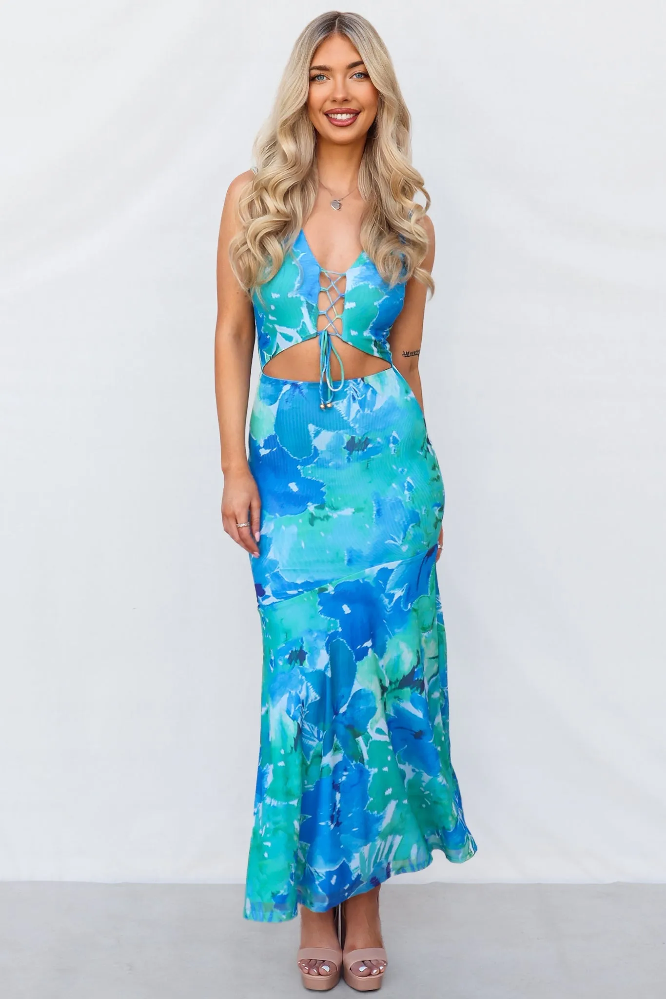 Kyala Maxi Dress - Blue Multi