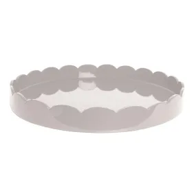 Large Round Scallop Tray |Cappuccino