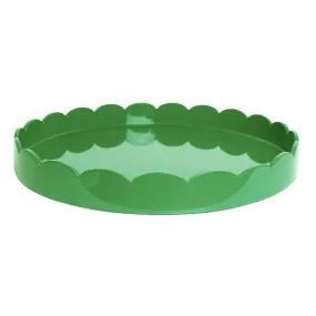 Large Round Scallop Tray | Leaf Green