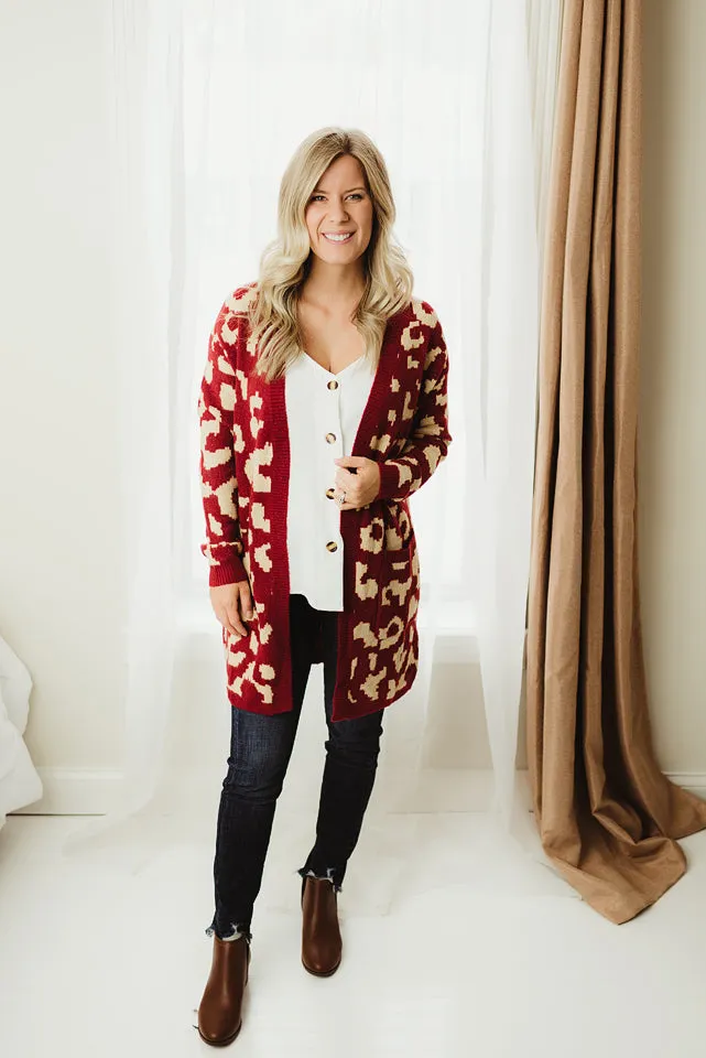 Leopard Pattern Cardi