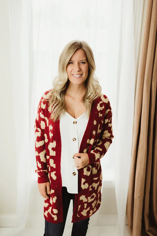 Leopard Pattern Cardi