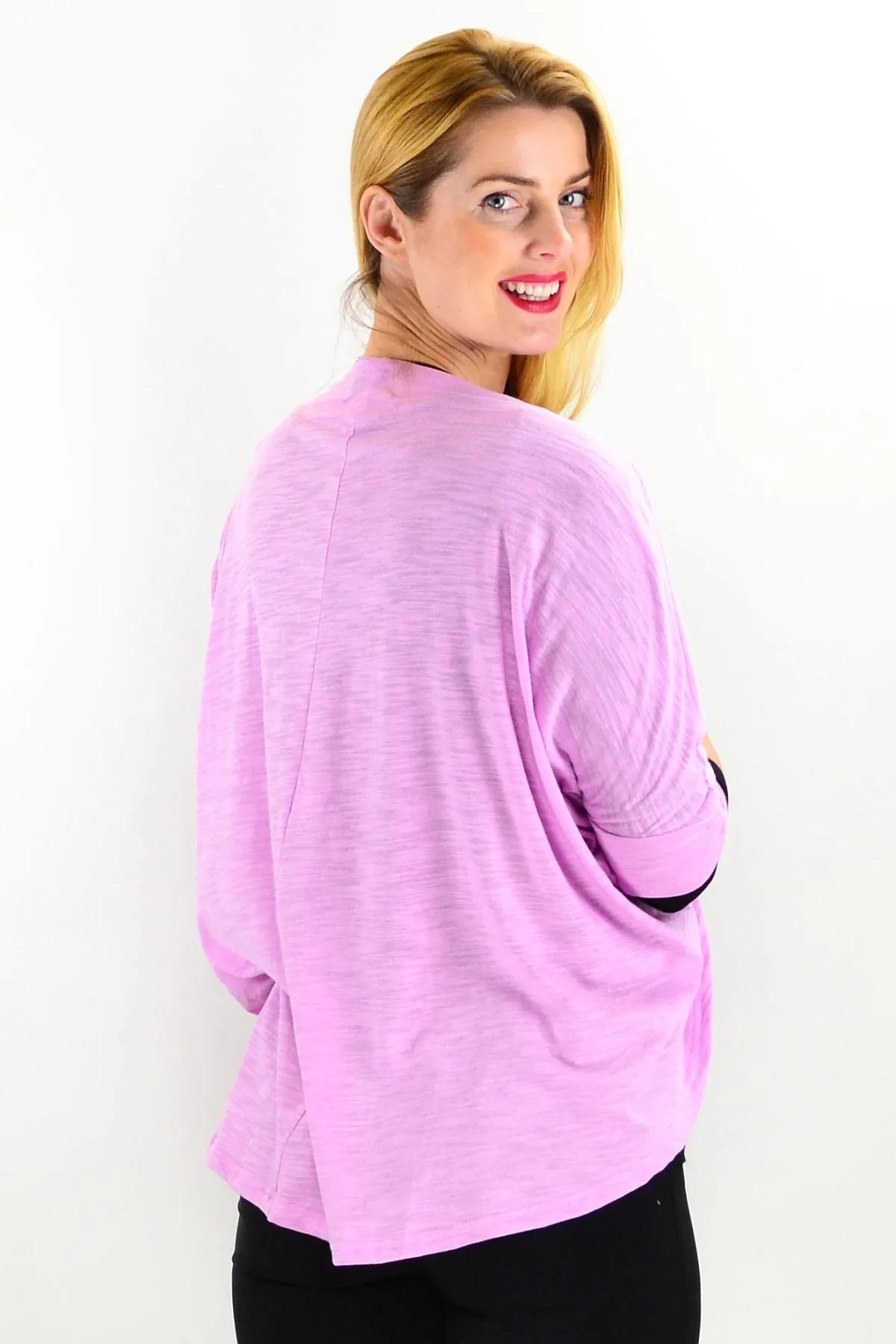 Lilac Mini Shrug Cardigan