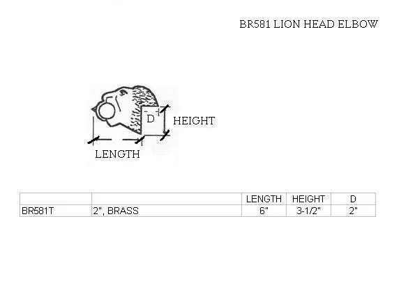 Lion Head Elbow Bracket