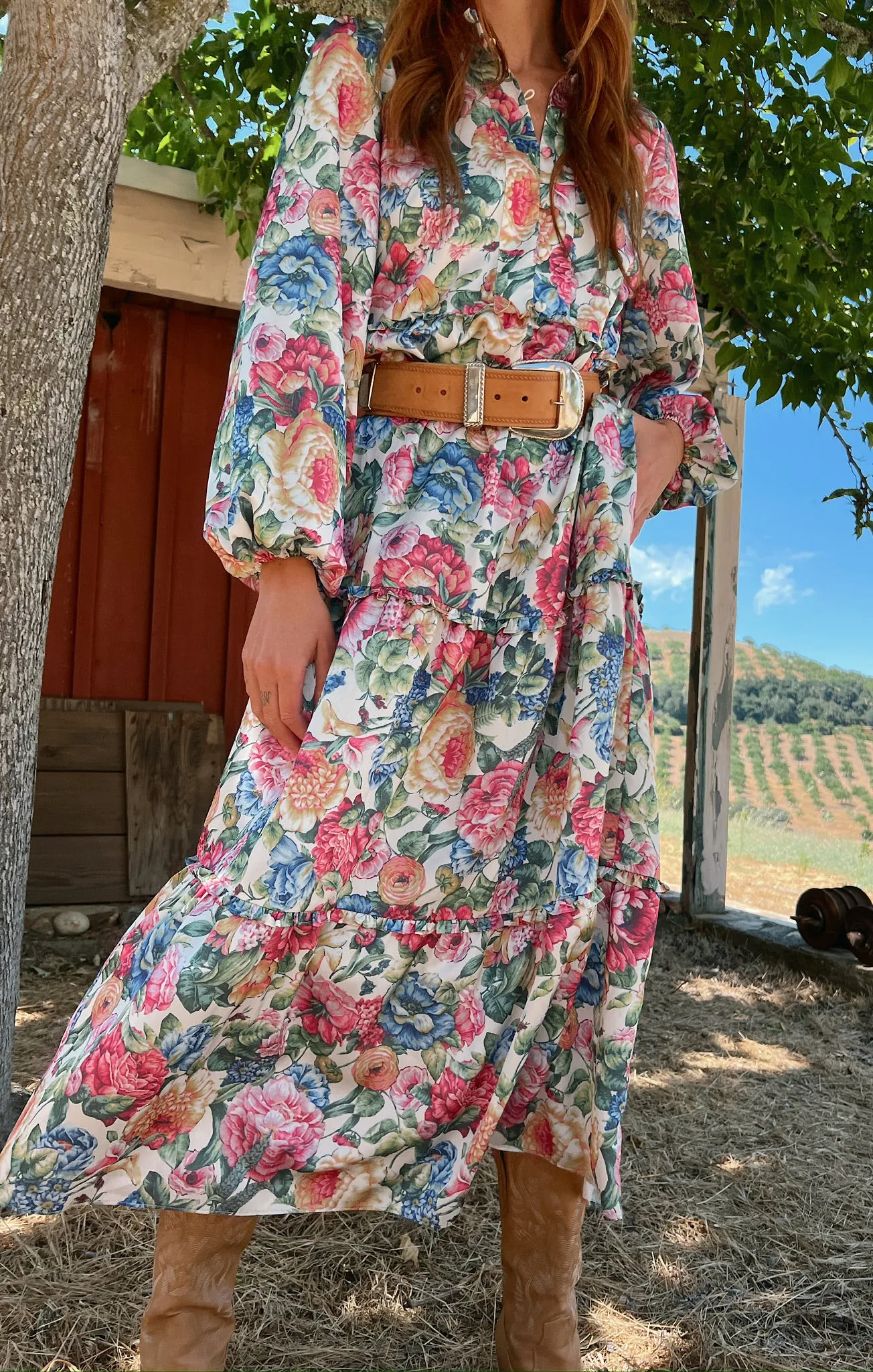 Loretta Maxi Dress ~ Dusty Meadows