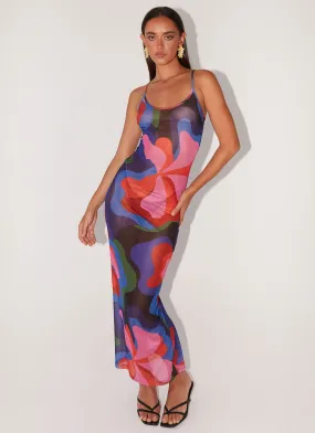 Love On The Run Maxi Dress - Floral Fantasy