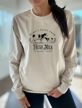 Mama Dairy Farm Long Sleeve Comfort Tee