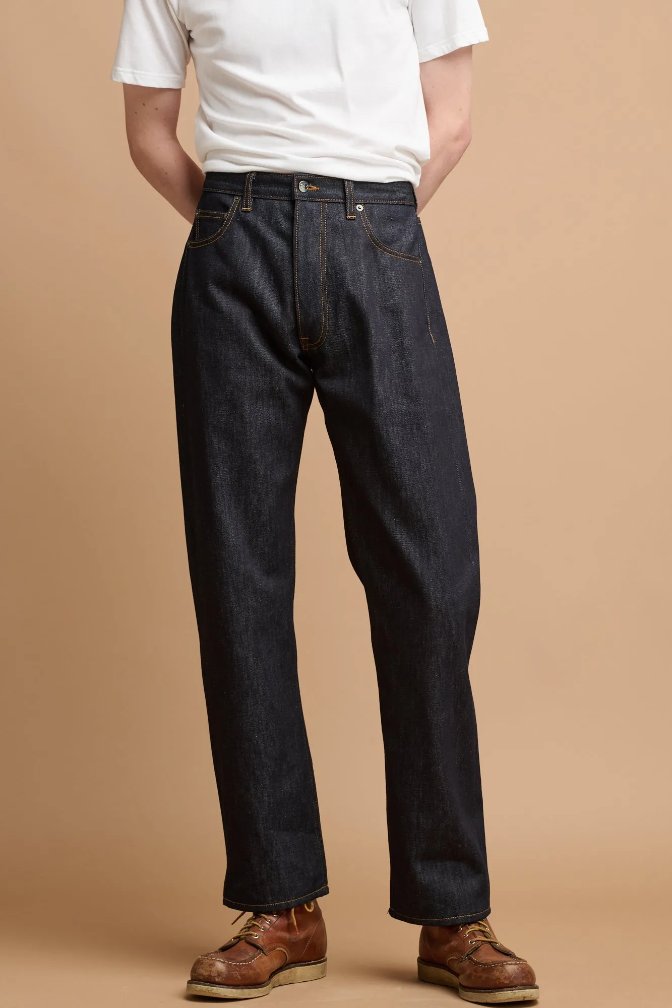 Men's Loose Fit Button Fly Arran Jean - Indigo