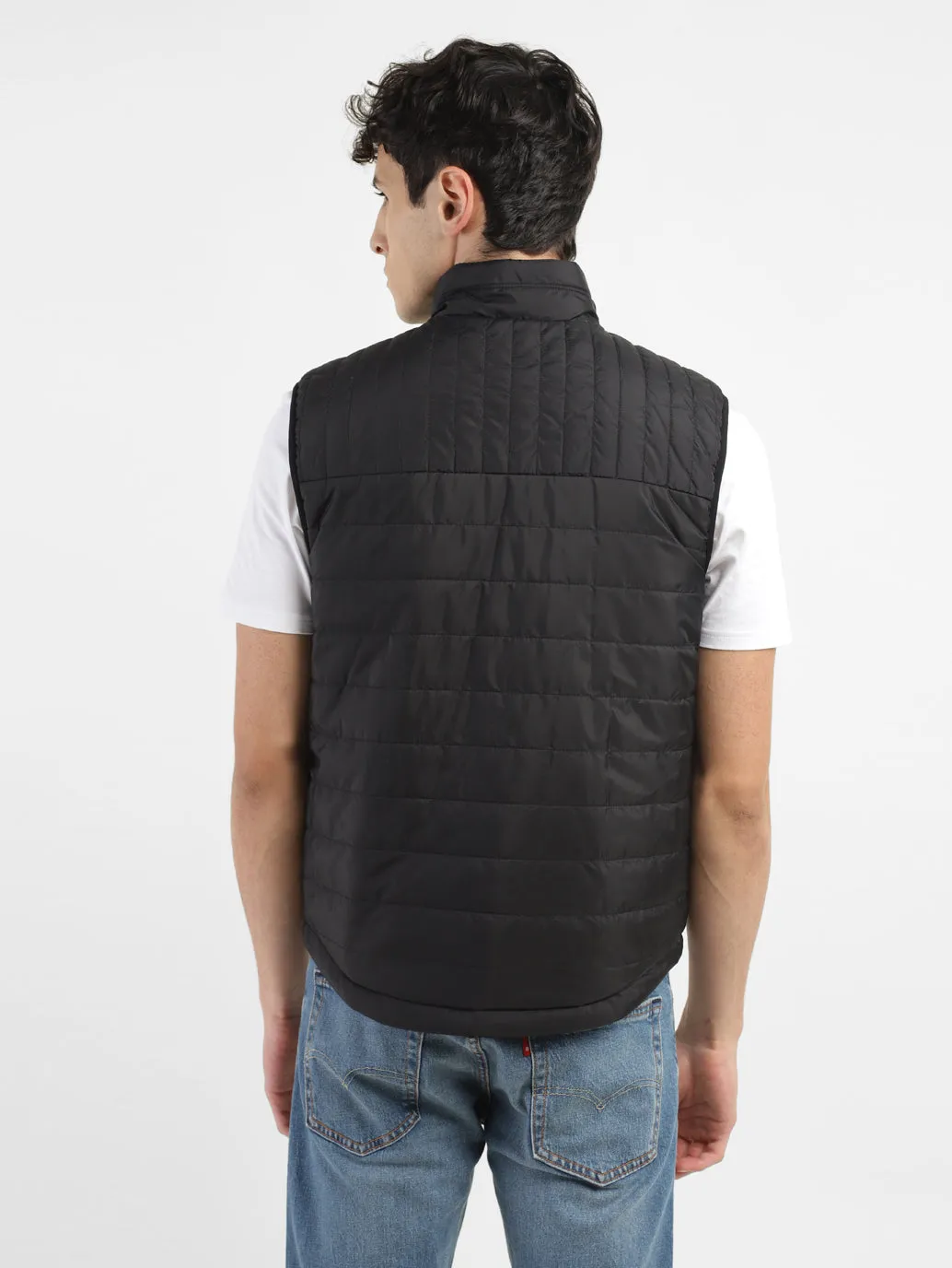 Men's Solid Reversible Quilted Jacket