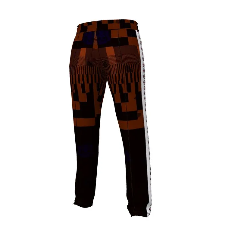 Men’s tracksuit pants black/rust pattern swole