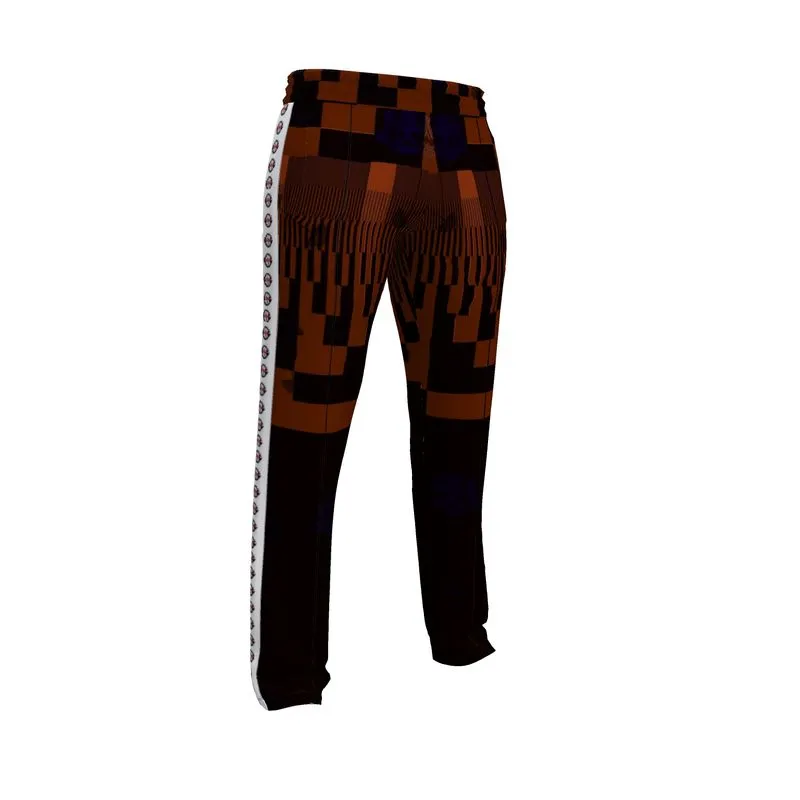 Men’s tracksuit pants black/rust pattern swole