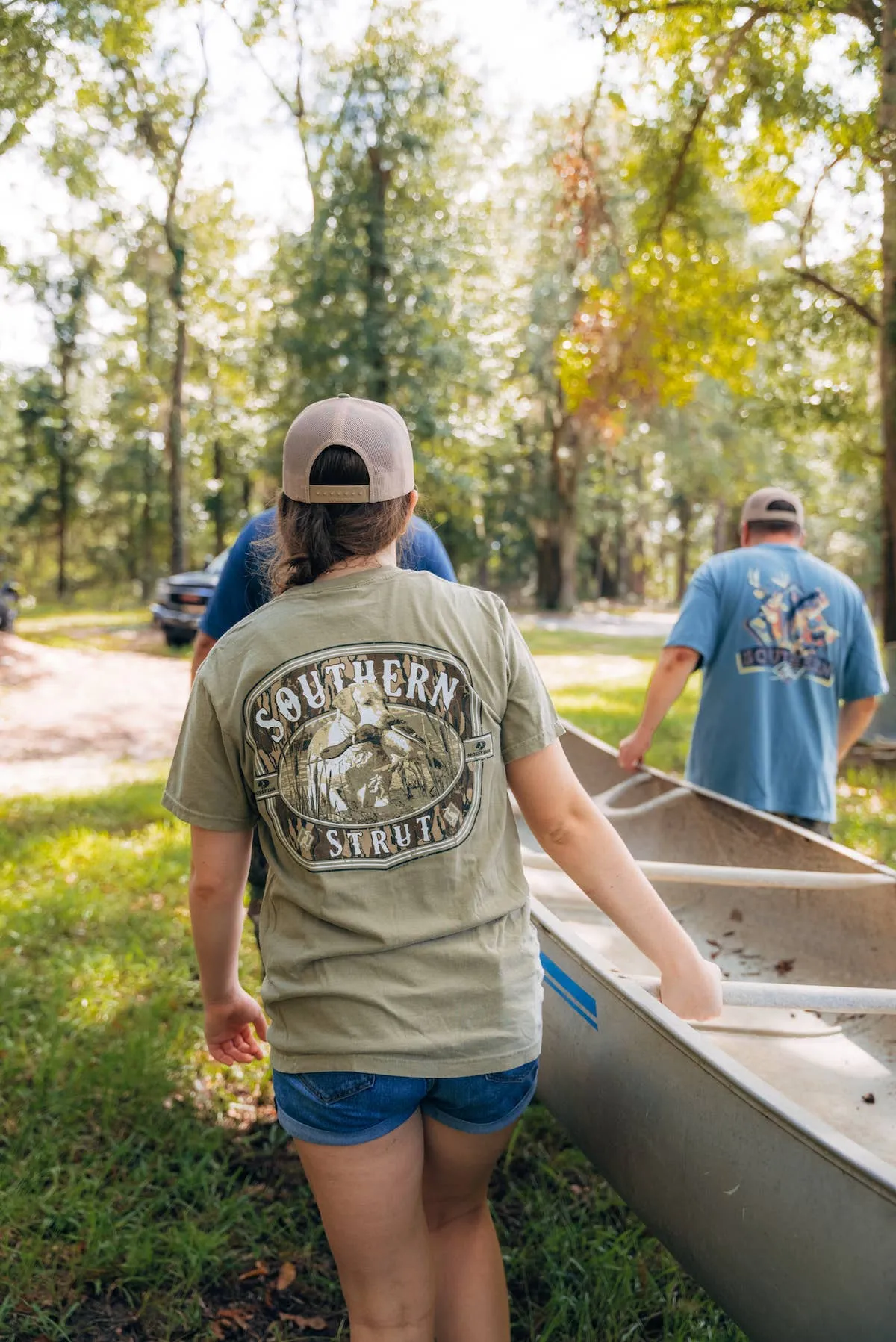 Mossy Oak Camo Lab Duck Hunting Graphic T-Shirt