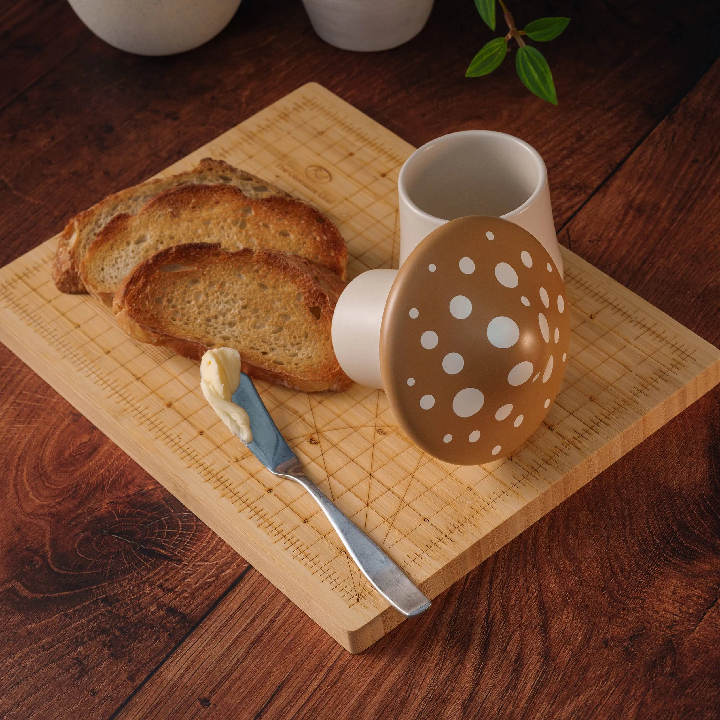 Mushroom Shaped Butter Crock