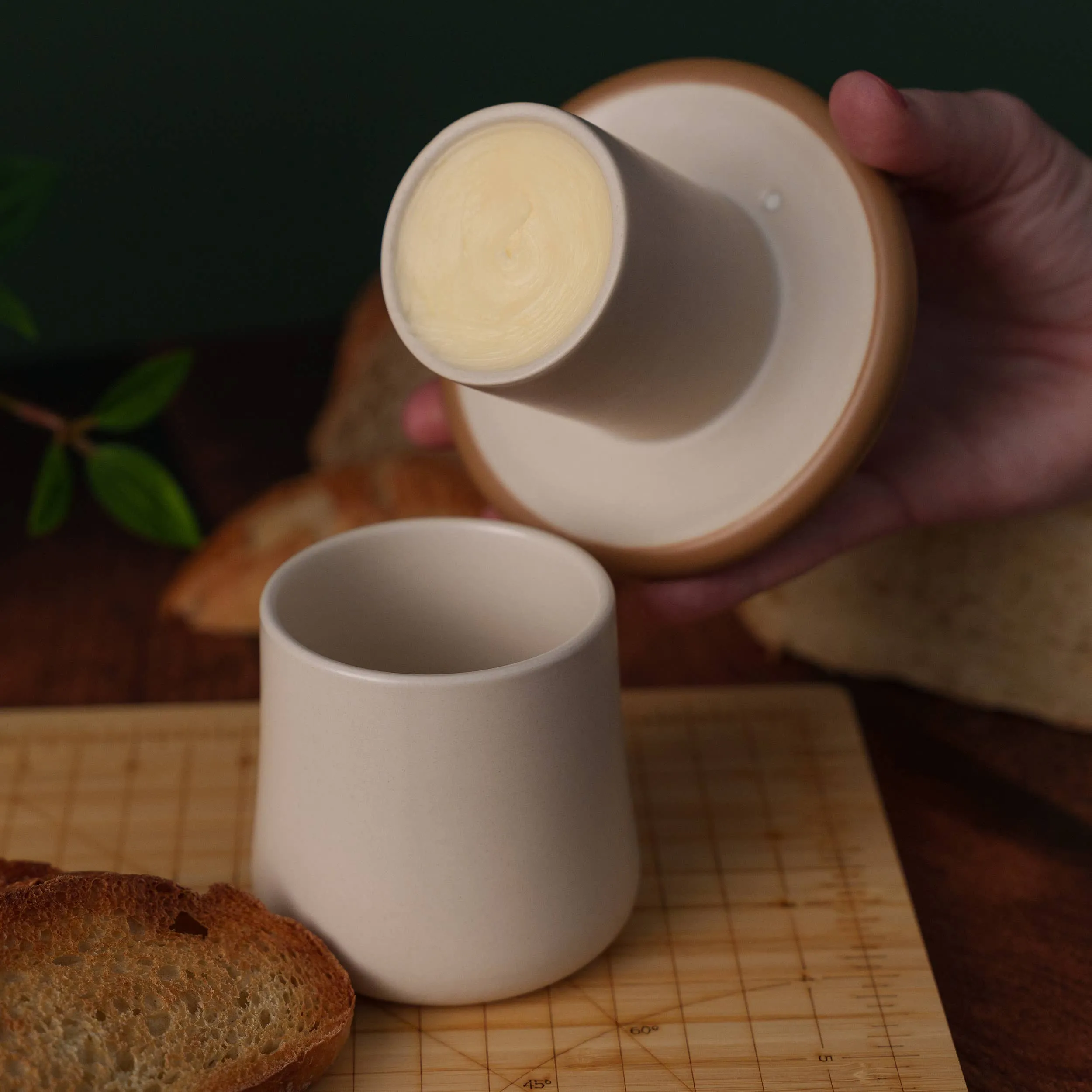 Mushroom Shaped Butter Crock