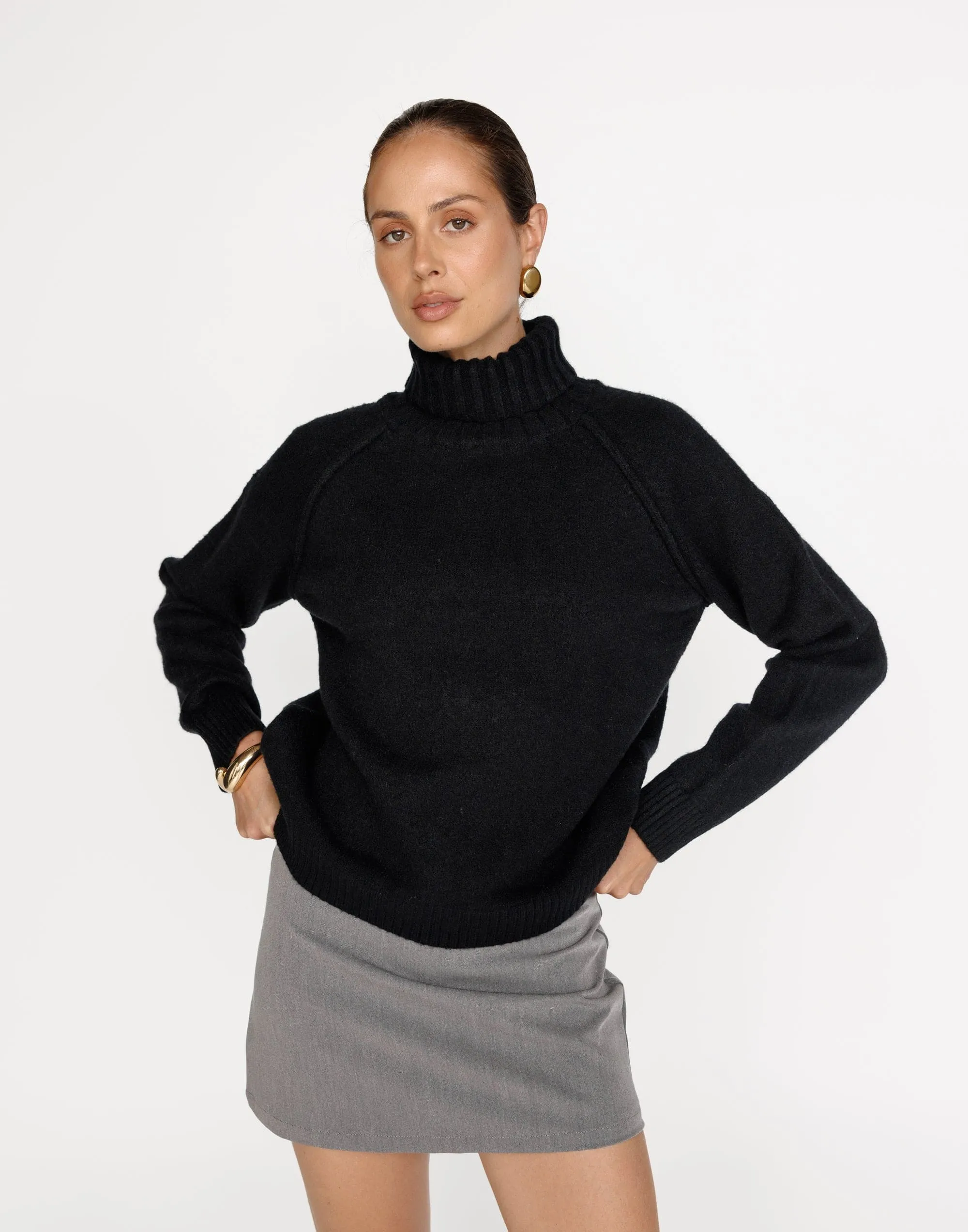 Nathalia Knit Jumper (Black)