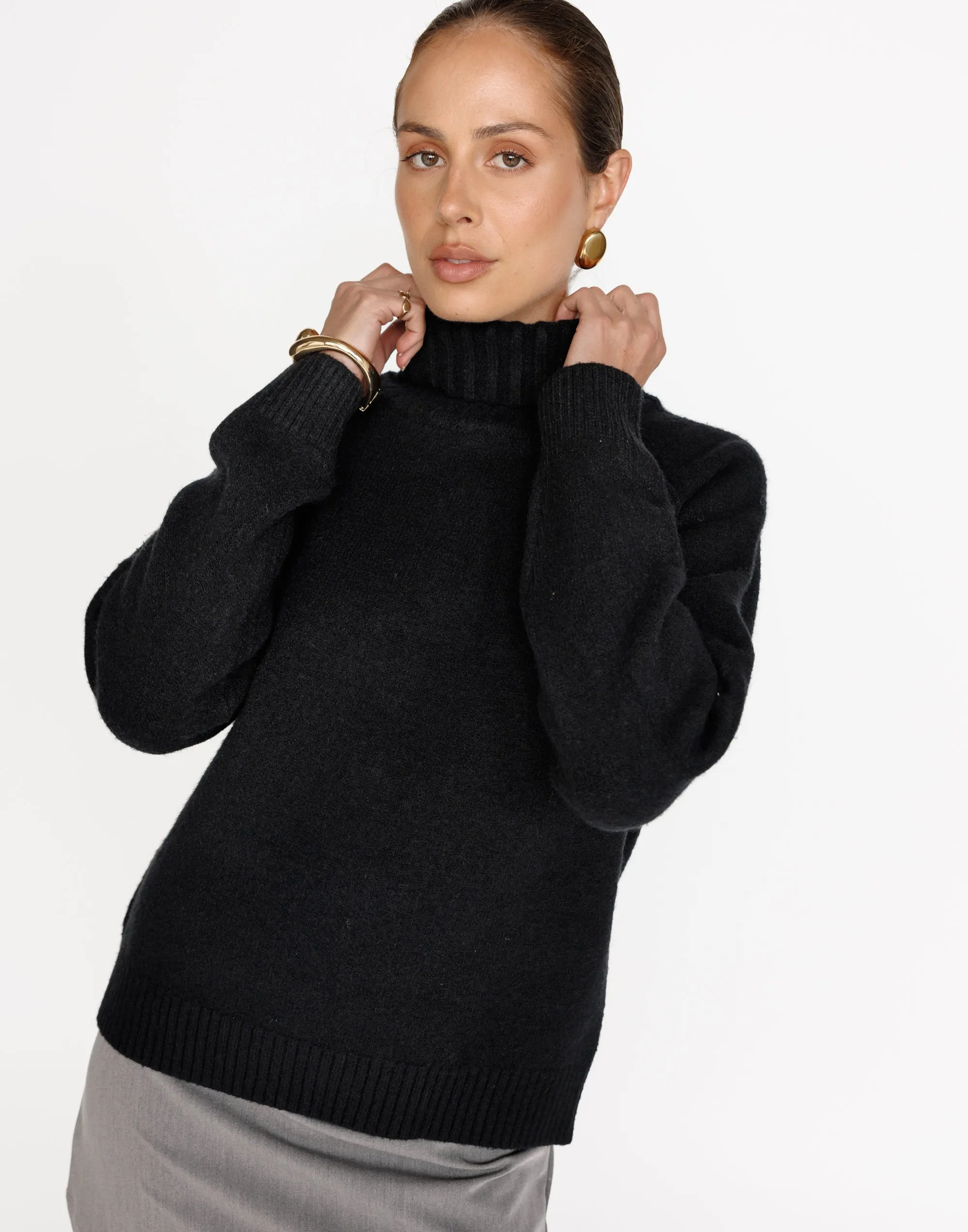 Nathalia Knit Jumper (Black)