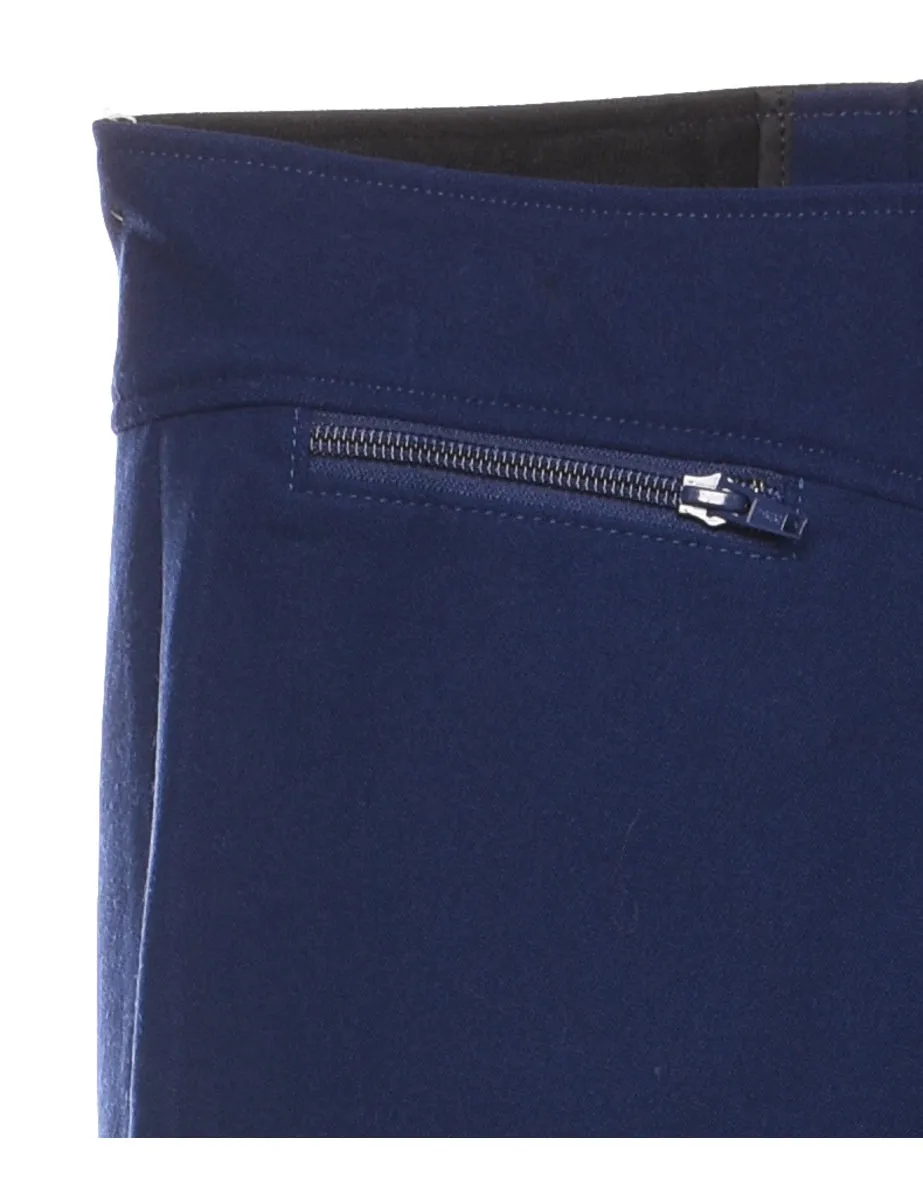 Navy Stirrup Leg Trousers - W28 L27