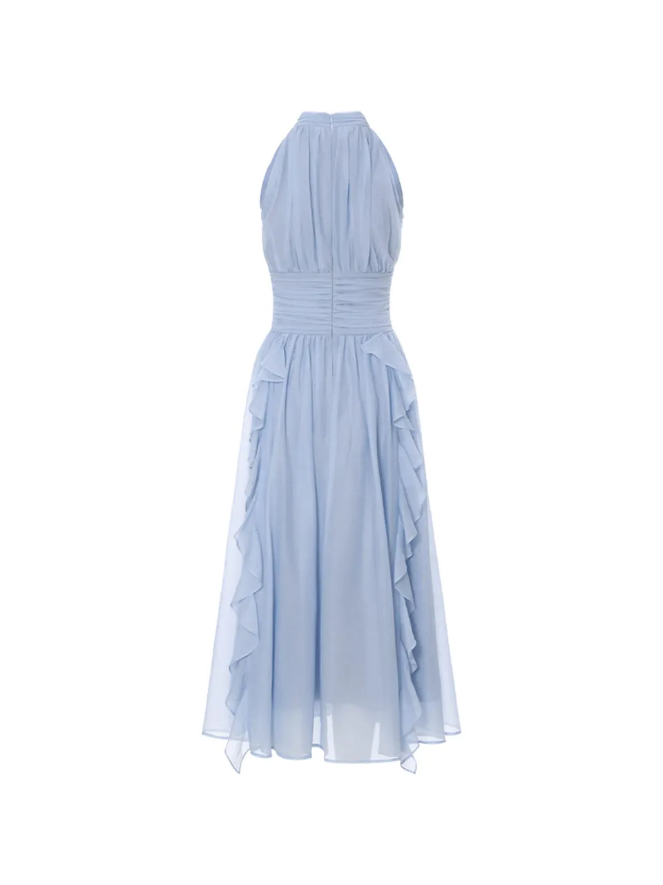 Nemesis ruffle long dress