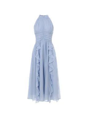 Nemesis ruffle long dress