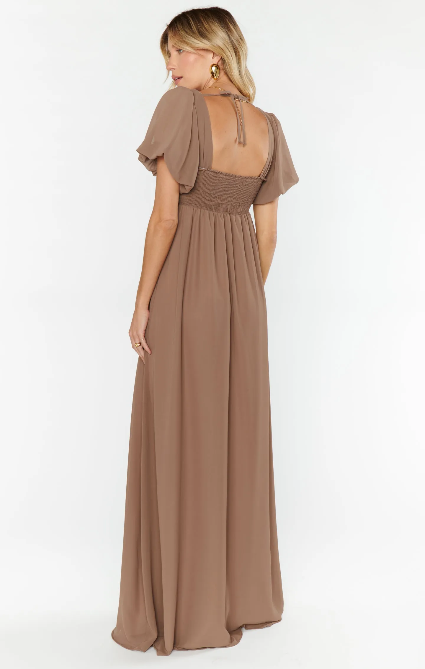 Nora Maxi Dress ~ Dune Chiffon