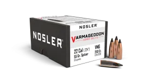 Nosler Varmageddon 22 cal 55gr FB Tipped Projectiles - 250pk