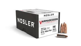 Nosler Varmaggedon 22cal 62gr Projectiles - 250pk