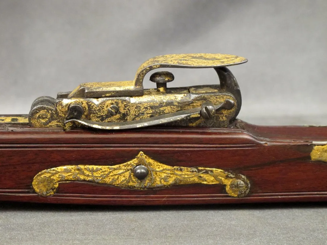 Original 18th Century Gold Leaf Encrusted Stonebow