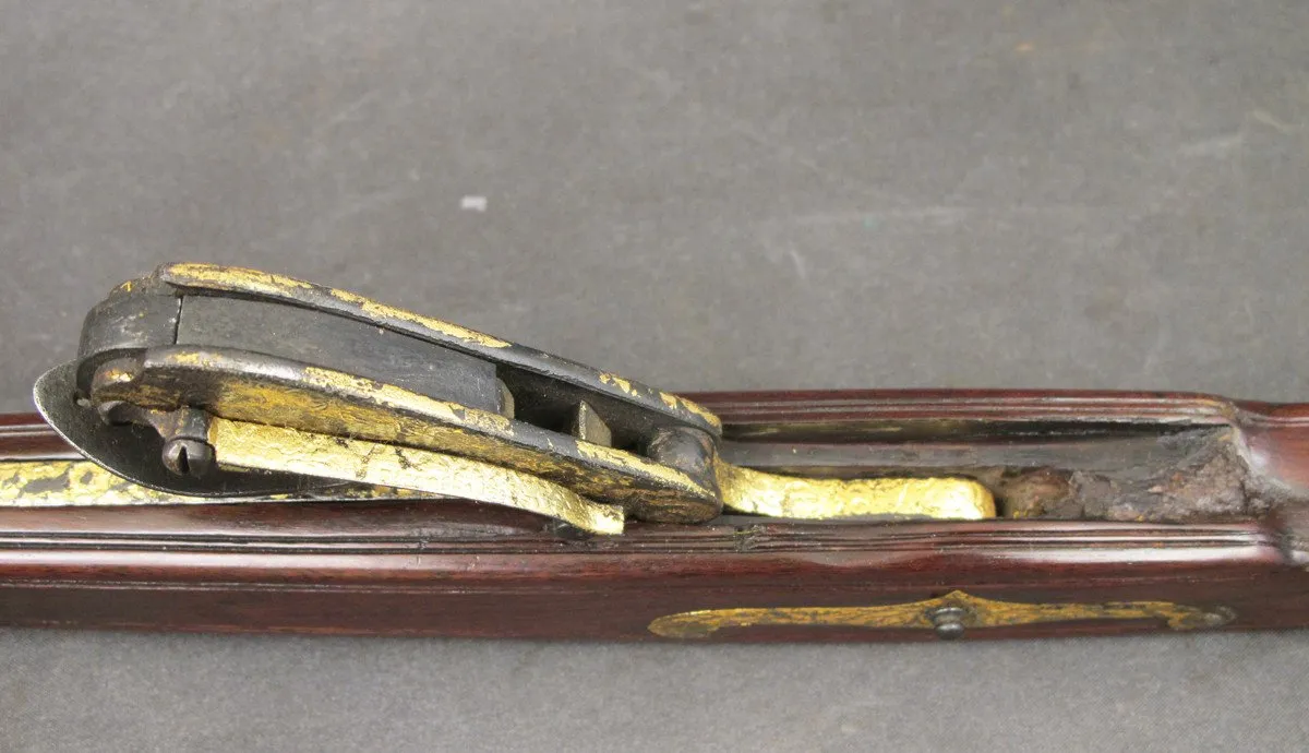 Original 18th Century Gold Leaf Encrusted Stonebow