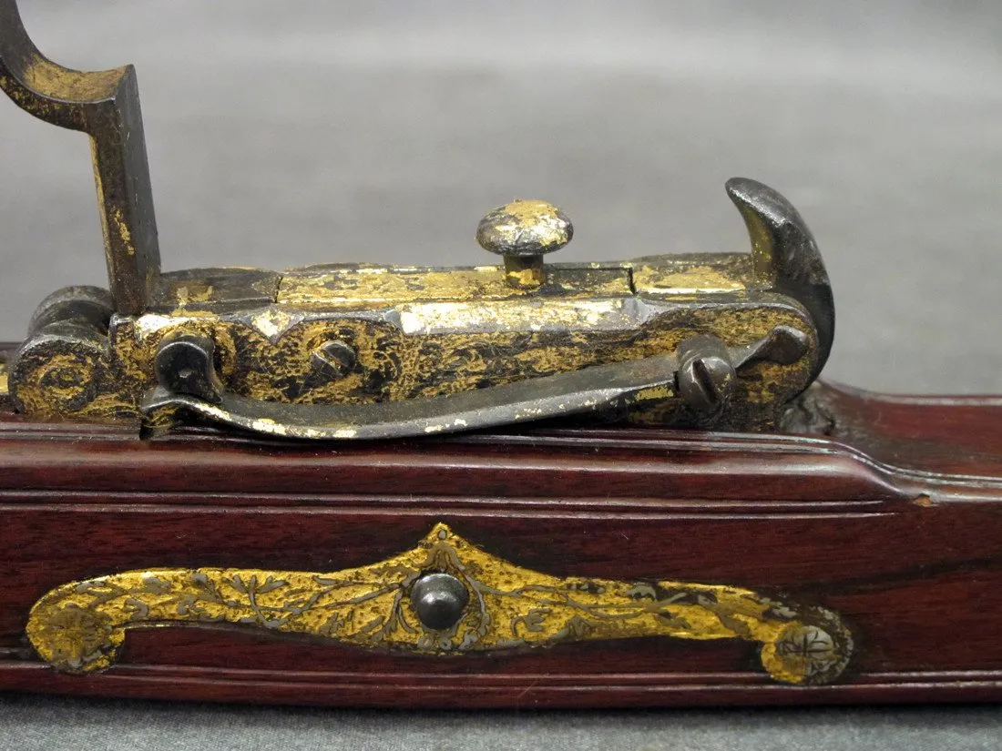 Original 18th Century Gold Leaf Encrusted Stonebow