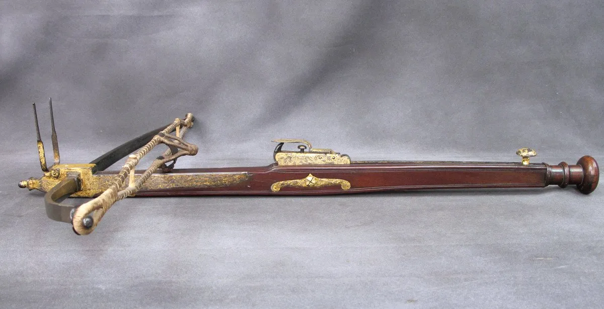 Original 18th Century Gold Leaf Encrusted Stonebow