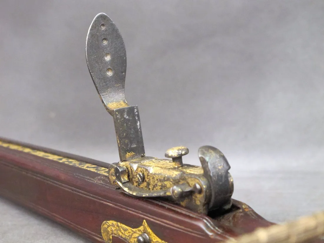 Original 18th Century Gold Leaf Encrusted Stonebow